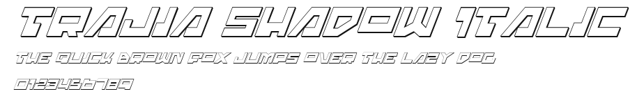 Trajia Shadow Italic Preview