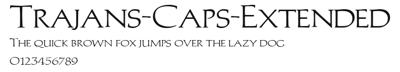 Trajans-Caps-Extended Preview
