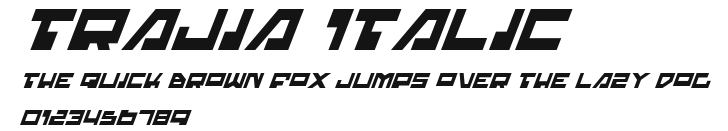 Trajia Italic Preview
