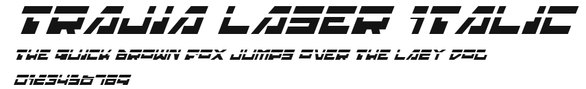 Trajia Laser Italic Preview