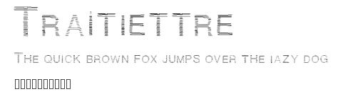 Traitlettre Preview