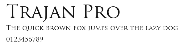 Trajan Pro Preview