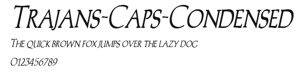 Trajans-Caps-Condensed Preview