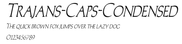 Trajans-Caps-Condensed Preview