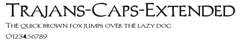 Trajans-Caps-Extended Preview