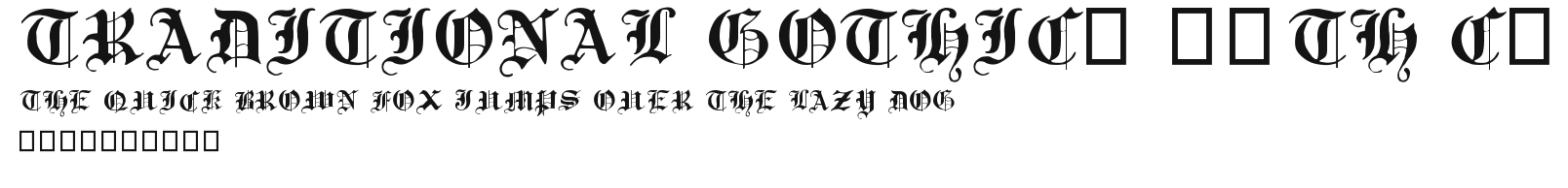 Traditional Gothic, 17th c. Preview