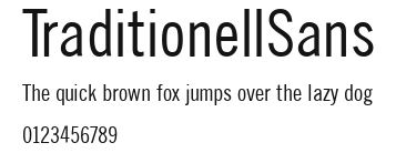 TraditionellSans Preview