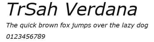 TrSah Verdana Preview