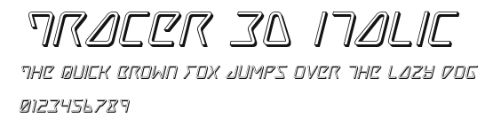 Tracer 3D Italic Preview