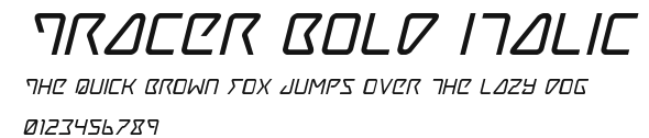 Tracer Bold Italic Preview