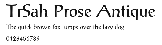 TrSah Prose Antique Preview
