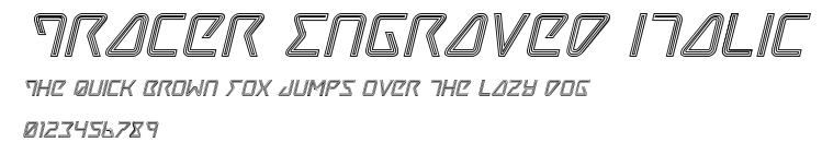 Tracer Engraved Italic Preview