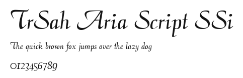 TrSah Aria Script SSi Preview