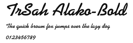 TrSah Alako-Bold Preview