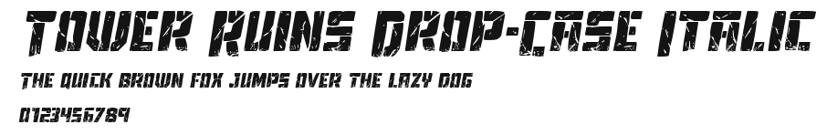 Tower Ruins Drop-Case Italic Preview