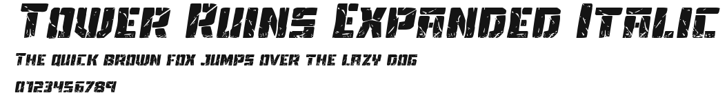 Tower Ruins Expanded Italic Preview
