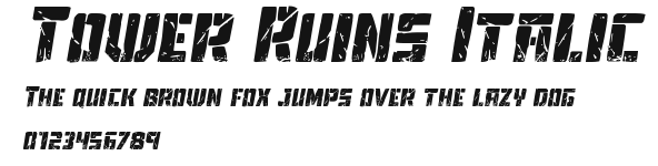Tower Ruins Italic Preview