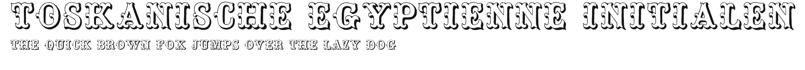 Toskanische Egyptienne Initialen Preview