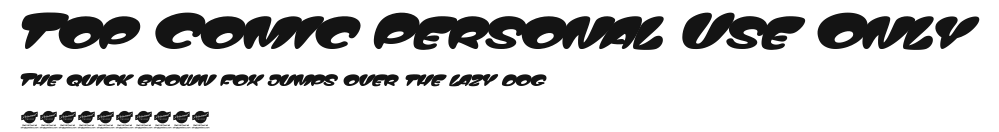 Top Comic Personal Use Only Preview