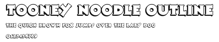 Tooney Noodle Outline Preview