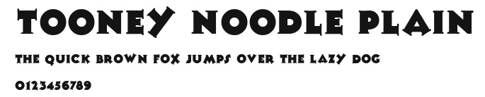 Tooney Noodle Plain Preview