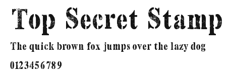 Top Secret Stamp Preview