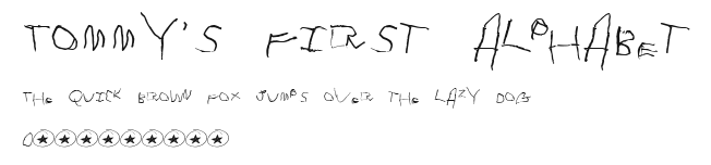 Tommy's First Alphabet Preview