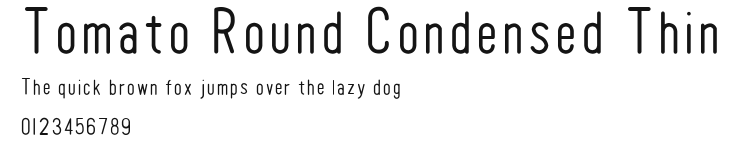 Tomato Round Condensed Thin Preview