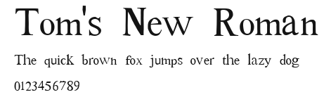 Tom's New Roman Preview