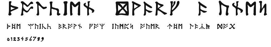 Tolkien Dwarf Runes Preview