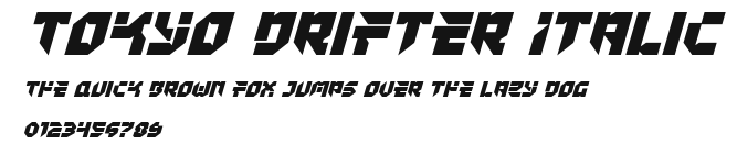 Tokyo Drifter Italic Preview
