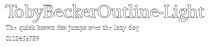 TobyBeckerOutline-Light Preview