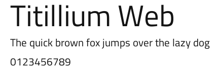 Titillium Web Preview