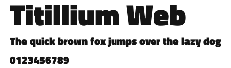Titillium Web Preview