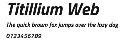 Titillium Web Preview