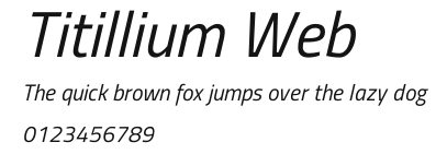 Titillium Web Preview