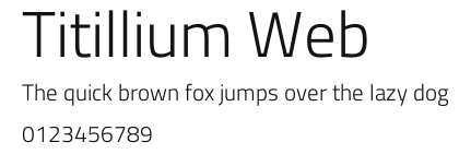 Titillium Web Preview