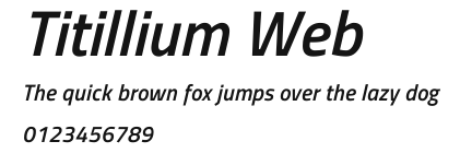 Titillium Web Preview