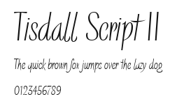 Tisdall Script II Preview