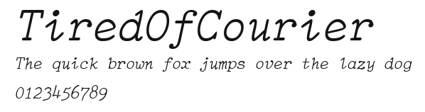 TiredOfCourier Preview
