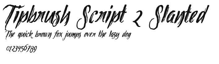 Tipbrush Script 2 Slanted Preview