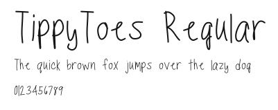 TippyToes Regular Preview