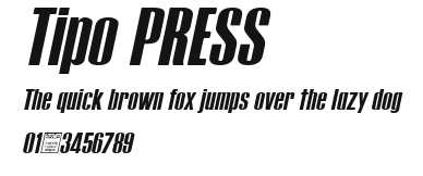 Tipo PRESS Preview