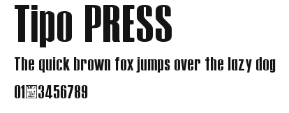 Tipo PRESS Preview