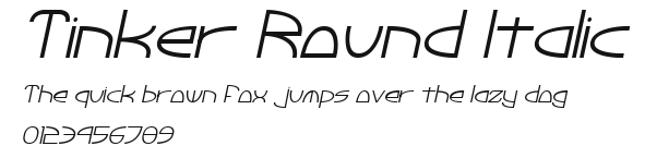 Tinker Round Italic Preview