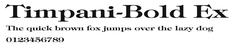 Timpani-Bold Ex Preview
