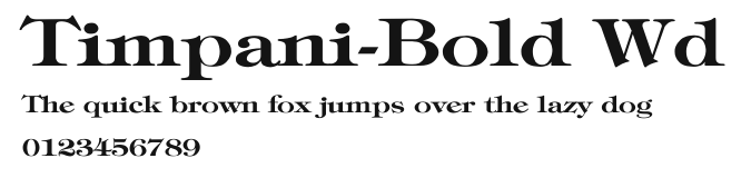 Timpani-Bold Wd Preview