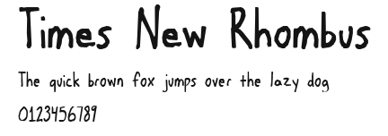 Times New Rhombus Preview