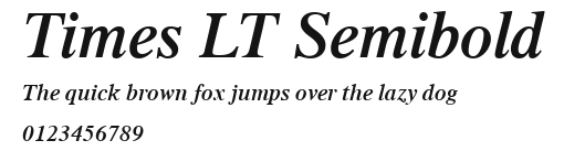 Times LT Semibold Preview