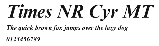 Times NR Cyr MT Preview